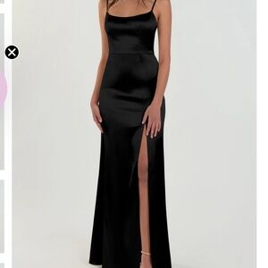 Jenny Yoo Bridesmaid Dress Chase (Black, Size12)